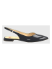 Leder-Slingballerinas "Mona" in Anthrazit