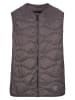 Doorgestikte bodywarmer grijs