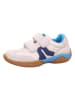 Leren sneakers "Storm" crème/lichtblauw