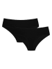 2er-Set: Slips in Schwarz