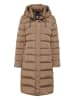 Steppmantel in Camel