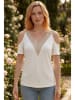 Bluse in Creme