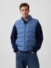 Doorgestikte bodywarmer lichtblauw