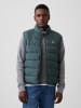 Doorgestikte bodywarmer groen
