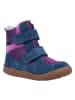 Leder-Barfußschuhe "Samy" in Blau/ Lila