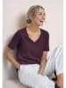 Shirt auberginekleurig