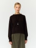 Sweter w kolorze ciemnobrązowym