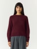 Sweter w kolorze bordowym