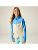 Fleece vest "Thriving" crème/blauw