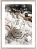 Druk artystyczny "Cozy Cocoa" w ramce - 70 x 50 cm