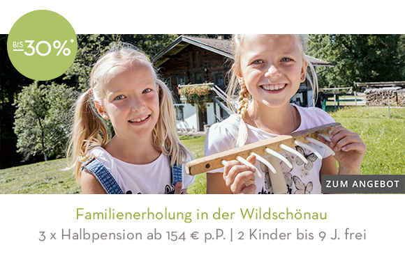 Familienerholung in der Wildschönau