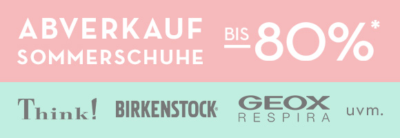 Sommerschuhabverkauf für die ganze Familie