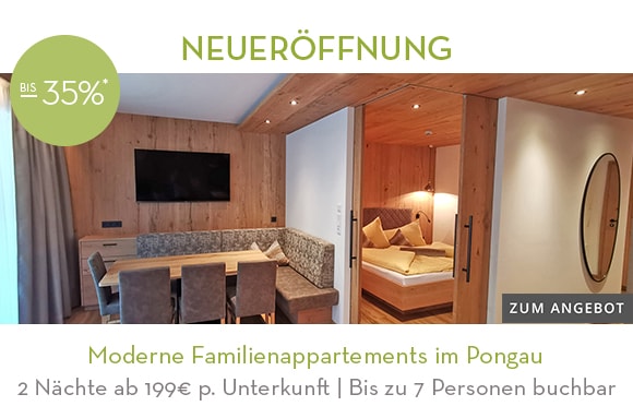 Moderne Familienappartements im Pinzgau