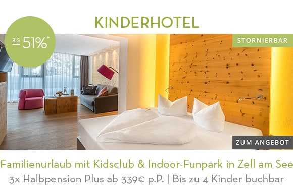 Familienurlaub mit Kidsclub & Indoor-Funpark in Zell am See