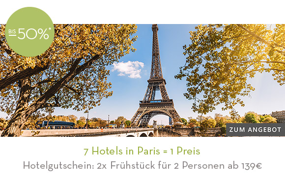 7 Hotels in Paris = 1 Preis
