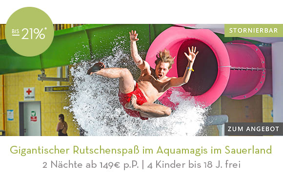 Gigantischer Rutschenspaß im Aquamagis im Sauerland
