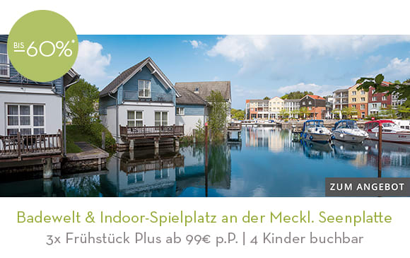 Erlebnis-Badewelt & Indoor-Spielwelt an der Meckl.-Seenplatte