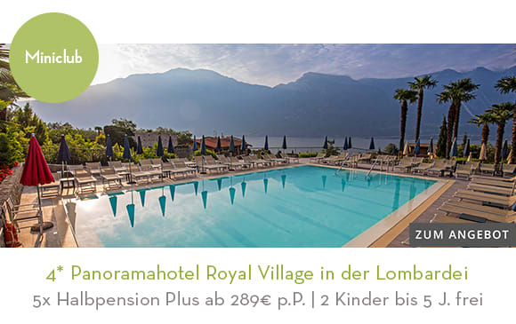 10_4* Panoramahotel Royal Village in der Lombardei. Hier klicken!