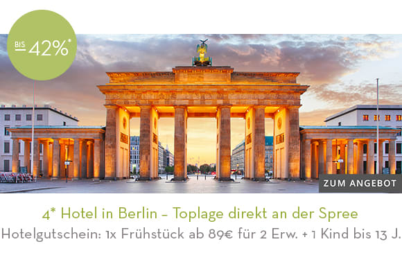 14_4* Hotel in Berlin – Toplage direkt an der Spree. Hier klicken!