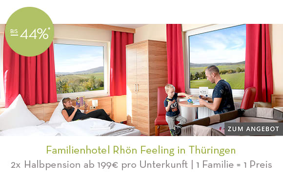 15_Familienhotel Rhoen Feeling in Thueringen. Hier klicken!