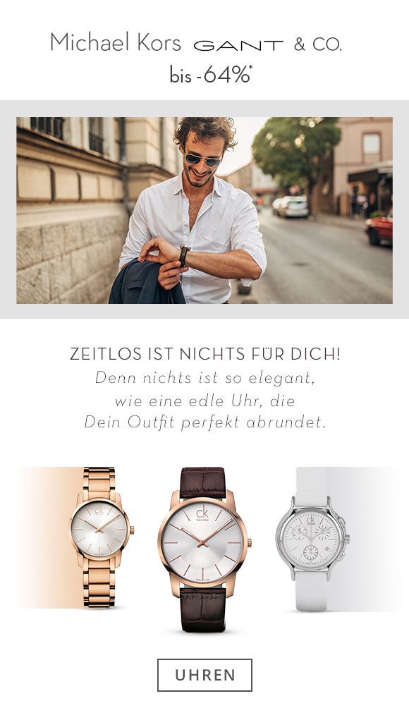 Uhren Michael Kors, GANT, Calvin Klein
