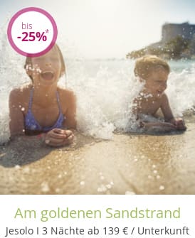 Am goldenen Sandstrand