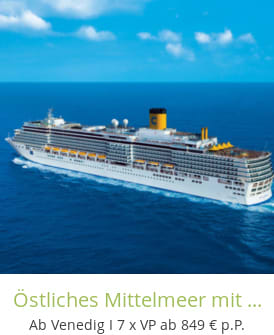 Östliches Mittelmeer mit Costa Luminosa