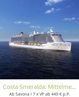Costa Smeralda: Mittelmeer Kreuzfahrt