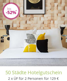 50 Städte Hotelgutschein