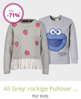 All Grey: rockige Pullover & Sweats