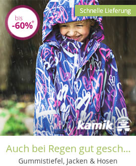 Auch bei Regen gut geschützt