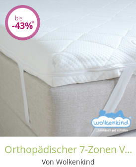 Orthopädischer 7-Zonen Visco-Topper