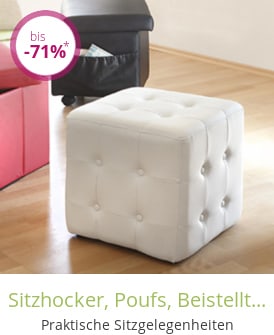 Sitzhocker, Poufs, Beistelltische & Mehr