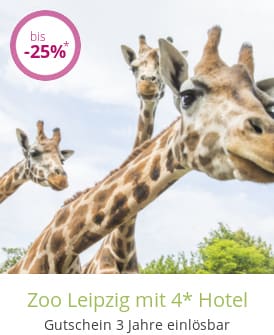 Zoo Leipzig mit 4* Hotel