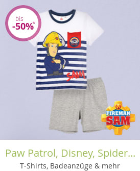 Paw Patrol, Disney, Spiderman & mehr