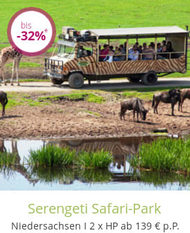 Serengeti Park inkl. Michel & Friends Hotel Lüneburger Heide
