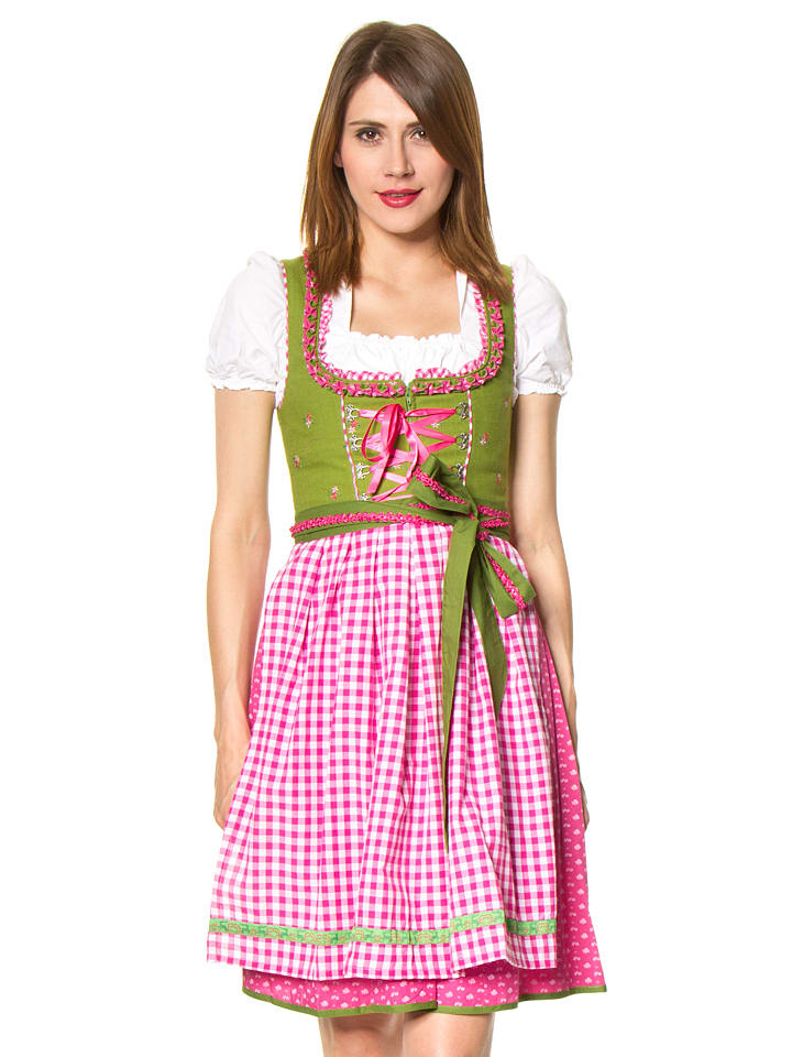 Stockerpoint - Mini-Dirndl "Betty" in Grün/ Pink | limango