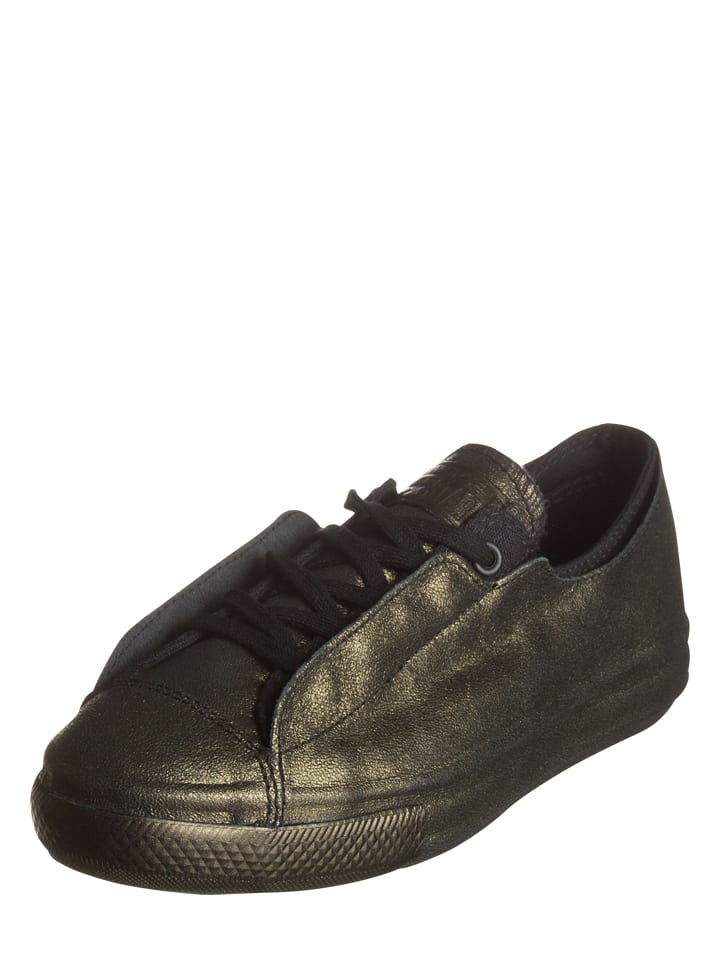 Converse - Leder-Sneakers in Gold/ Schwarz | limango Outlet Converse - Leder-Sneakers in Gold/ Schwarz | limango Outlet
